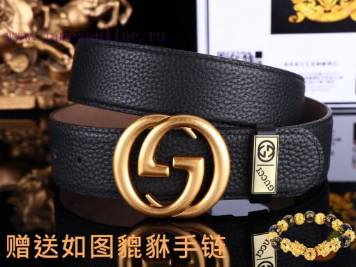 Belt Gucci GucciBelt recognition, complimentary punchThe material is 100% imported original bmk55klz