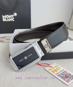 Montblanc Montblanc ️ Belt and beltBuckle, new original classic boutique two-color buckle, p mbsufoqa