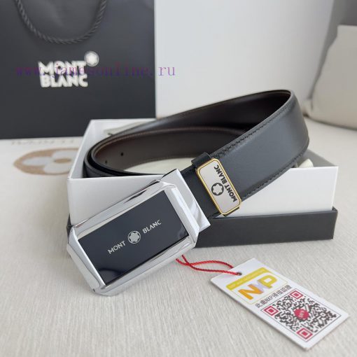 Montblanc Montblanc ️ Belt and beltBuckle, new original classic boutique two-color buckle, p mbsufoqa - Image 2
