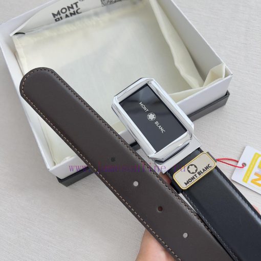 Montblanc Montblanc ️ Belt and beltBuckle, new original classic boutique two-color buckle, p mbsufoqa - Image 8