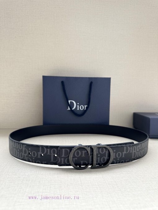 This 35mm double-sided belt combines elegant temperament with modern style. The double-sided 9o9s92tu - Image 2
