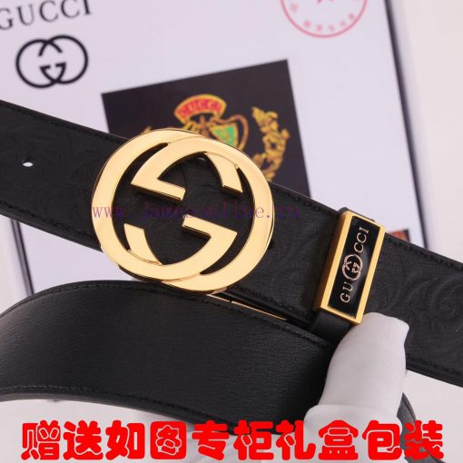 Belt Gucci Gucci double-sidedBelt made of 100% imported original cowhide, rotatable, dual co ivhxd0b5 - Image 8