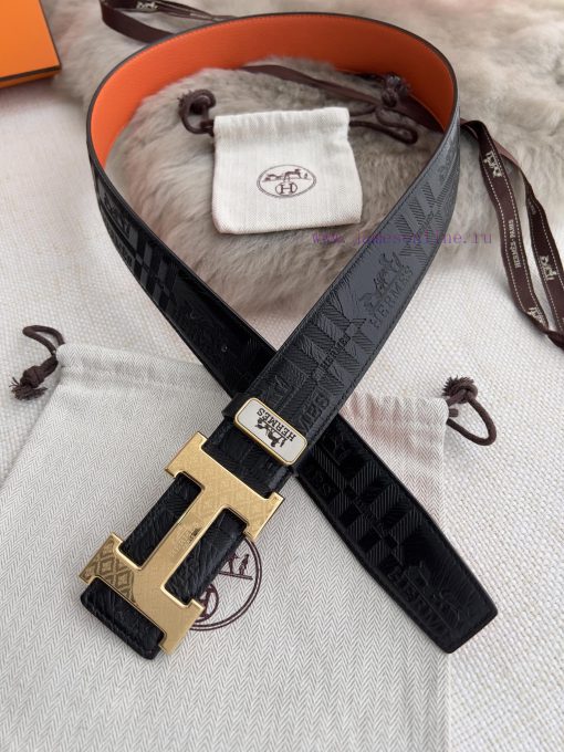 Hermes Hermes waist beltHanging buckle, classic pure steel material buckle head, double-side dxfudtti - Image 6