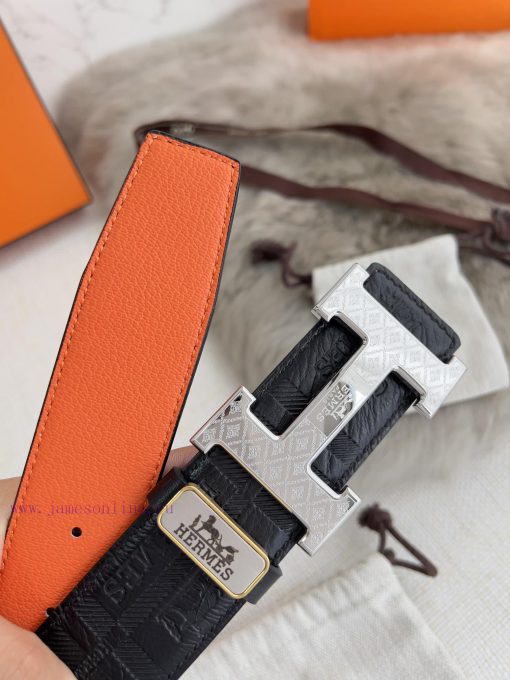 Hermes Hermes waist beltHanging buckle, classic pure steel material buckle head, double-side dxfudtti - Image 9