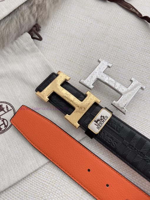 Hermes Hermes waist beltHanging buckle, classic pure steel material buckle head, double-side dxfudtti - Image 10