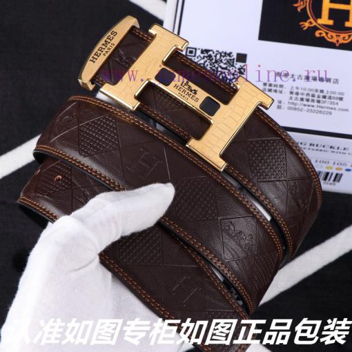 Hermes Her..mes️Identify and receive a punch as a giftMaterial: 100% head layer cowhide belt nj3xerxb - Image 3