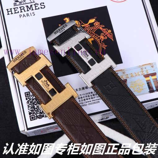 Hermes Her..mes️Identify and receive a punch as a giftMaterial: 100% head layer cowhide belt nj3xerxb - Image 9