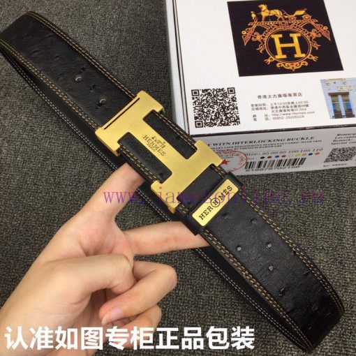 Hermes Hermes ostrich patternGrade: Italian imported 100% top layer cowhide, Hermes. Herm è 4qaizb89 - Image 6