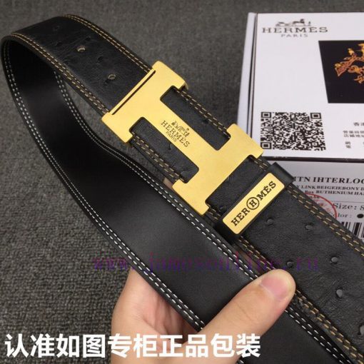 Hermes Hermes ostrich patternGrade: Italian imported 100% top layer cowhide, Hermes. Herm è 4qaizb89 - Image 8