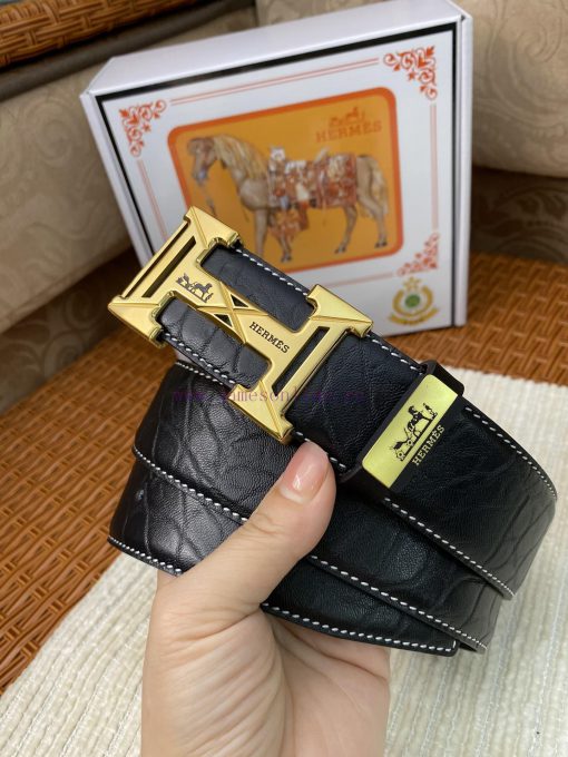 Hermes Hermès CMaterial: Leather Belt with 100% Head Layer. The leather belt is guaranteed t pd818l91 - Image 2