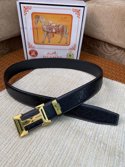 Hermes Hermès CMaterial: Leather Belt with 100% Head Layer. The leather belt is guaranteed t pd818l91 - Image 3