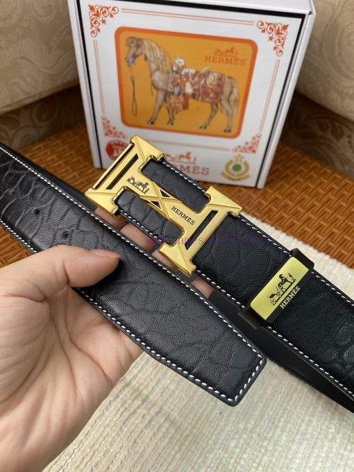 Hermes Hermès CMaterial: Leather Belt with 100% Head Layer. The leather belt is guaranteed t pd818l91 - Image 8