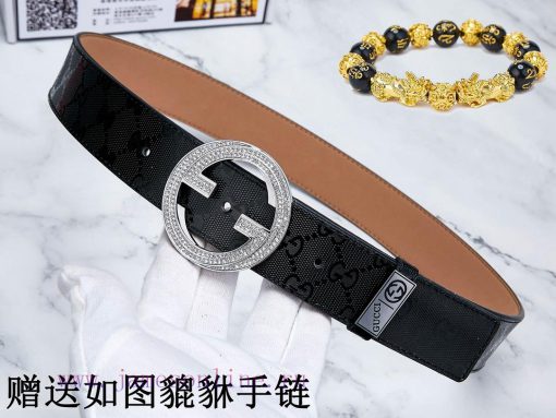 Belt Gucci GucciThe waistband is made of 100% cowhide, ensuring that the genuine leather 24k avrkf11h - Image 5