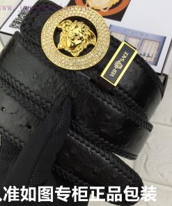 Versace Versace️quality goodsGrade: 100% imported cowhide from Italy, woven ostrich patterne pxcrhwh3