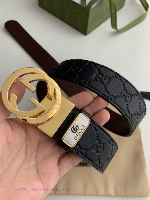 Gucci. Gucci️Double sided cowhide with rotating buckle on both sides, photographed in person njmdzsqz