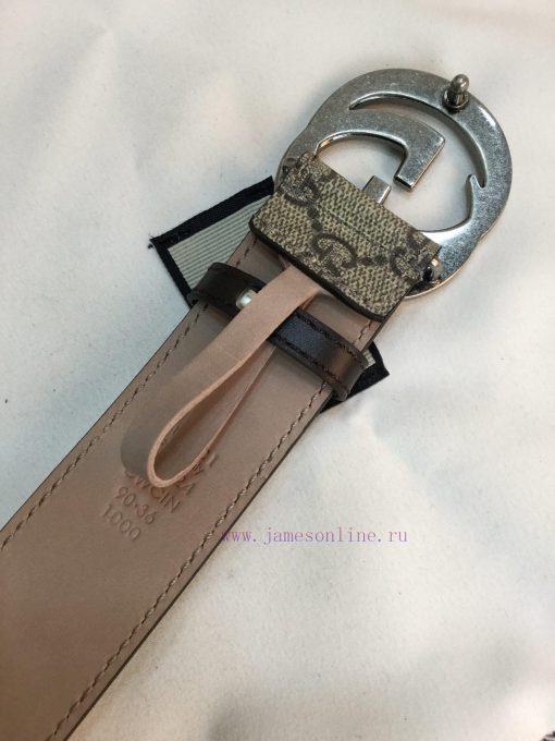 Gucci fabric, lined with a top layer of cowhide tree cream frosted bottom, paired with buckl znbig6k6 - Image 8