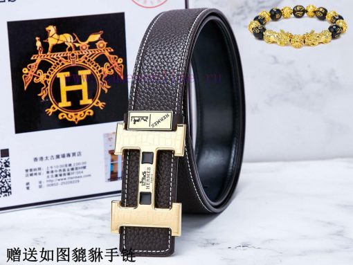 Belts from Herm è s Her...The waistband is made of 100% cowhide, ensuring that the genuine l n2vowlbb - Image 2