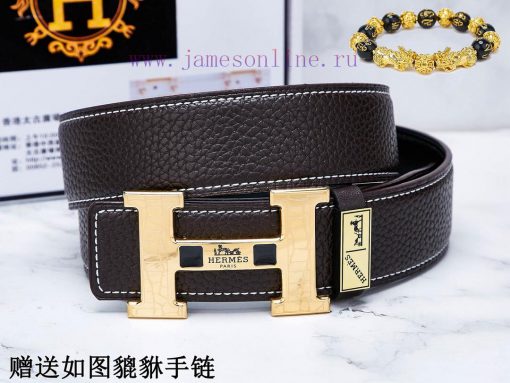 Belts from Herm è s Her...The waistband is made of 100% cowhide, ensuring that the genuine l n2vowlbb - Image 4