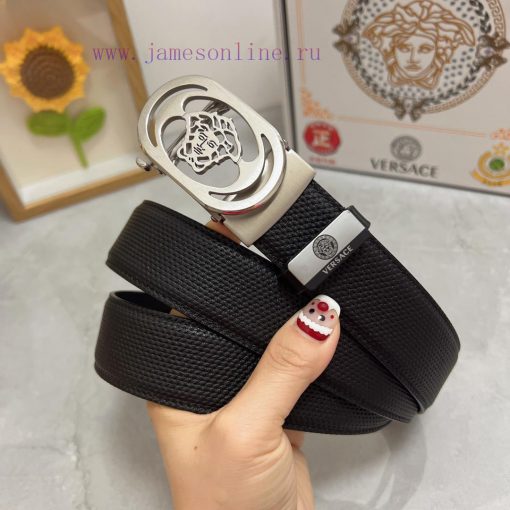 Versace automatic beltMaterial: Leather Belt with 100% Head Layer. The leather belt is guara dn09f3ax - Image 4