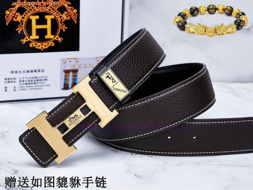 Belts from Herm è s Her...The waistband is made of 100% cowhide, ensuring that the genuine l n2vowlbb - Image 5