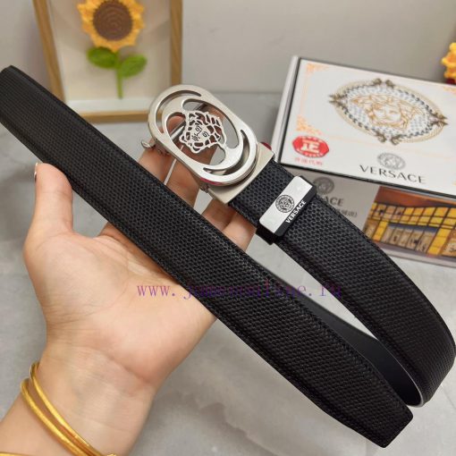Versace automatic beltMaterial: Leather Belt with 100% Head Layer. The leather belt is guara dn09f3ax - Image 6