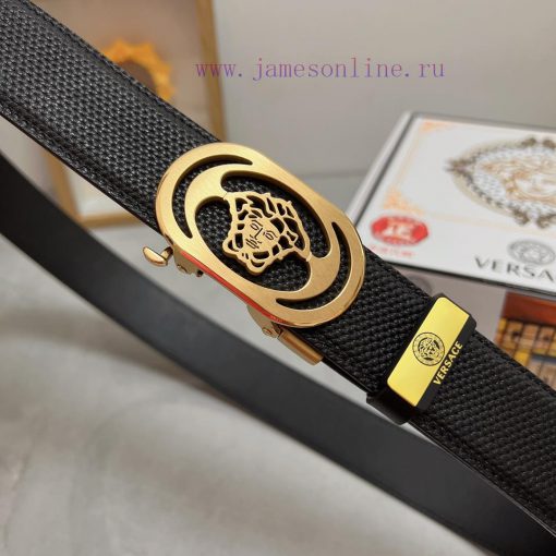 Versace automatic beltMaterial: Leather Belt with 100% Head Layer. The leather belt is guara dn09f3ax - Image 7