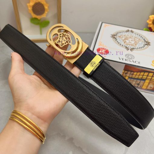 Versace automatic beltMaterial: Leather Belt with 100% Head Layer. The leather belt is guara h4kvga7d - Image 3