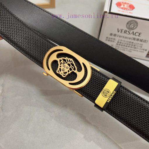 Versace automatic beltMaterial: Leather Belt with 100% Head Layer. The leather belt is guara h4kvga7d - Image 7