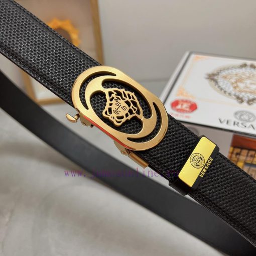 Versace automatic beltMaterial: Leather Belt with 100% Head Layer. The leather belt is guara h4kvga7d - Image 8