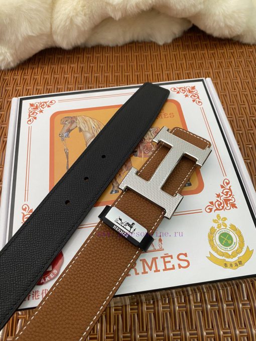 Hermes Hermès Material: Leather Belt with 100% Head Layer. The leather belt is guaranteed to 49pf18ix - Image 9