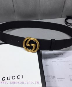 GUCCI Classic with Logo Double G Buckle Width 3 ⃣ ️.8 ⃣ ️ mm, slender leather belt made of G ebfbz9ql
