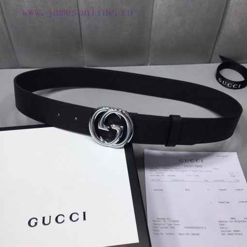 GUCCI Classic with Logo Double G Buckle Width 3 ⃣ ️.8 ⃣ ️ mm, slender leather belt made of G dlvct5v2