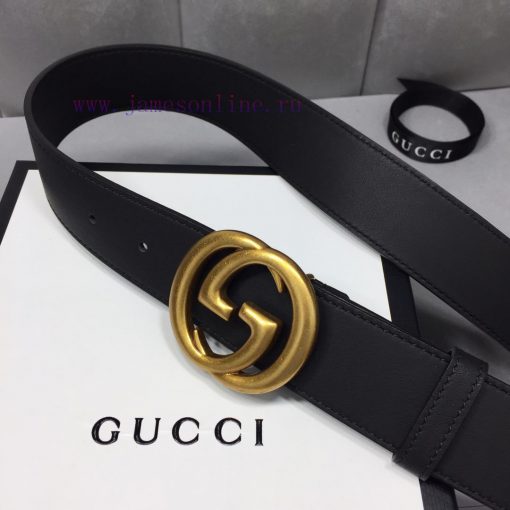 GUCCI Classic with Logo Double G Buckle Width 3 ⃣ ️.8 ⃣ ️ mm, slender leather belt made of G ebfbz9ql - Image 3