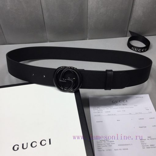 GUCCI Classic with Logo Double G Buckle Width 3 ⃣ ️.8 ⃣ ️ mm, slender leather belt made of G cp24yjb8
