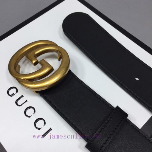 GUCCI Classic with Logo Double G Buckle Width 3 ⃣ ️.8 ⃣ ️ mm, slender leather belt made of G ebfbz9ql - Image 4