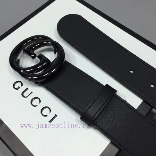 GUCCI Classic with Logo Double G Buckle Width 3 ⃣ ️.8 ⃣ ️ mm, slender leather belt made of G cp24yjb8 - Image 4
