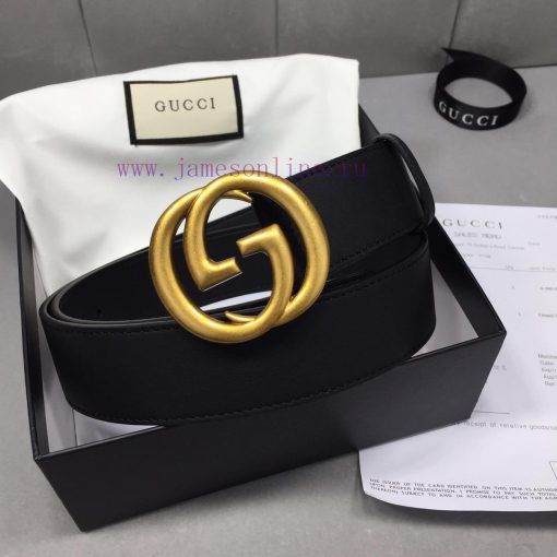 GUCCI Classic with Logo Double G Buckle Width 3 ⃣ ️.8 ⃣ ️ mm, slender leather belt made of G ebfbz9ql - Image 7