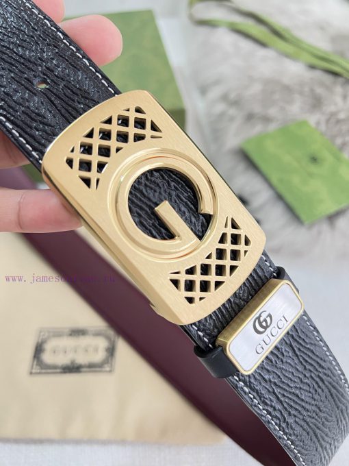 Gucci Gucci Belt ️ BeltHanging buckle, pure steel material buckle head, top layer cowhide, p 07bw1ihd - Image 4