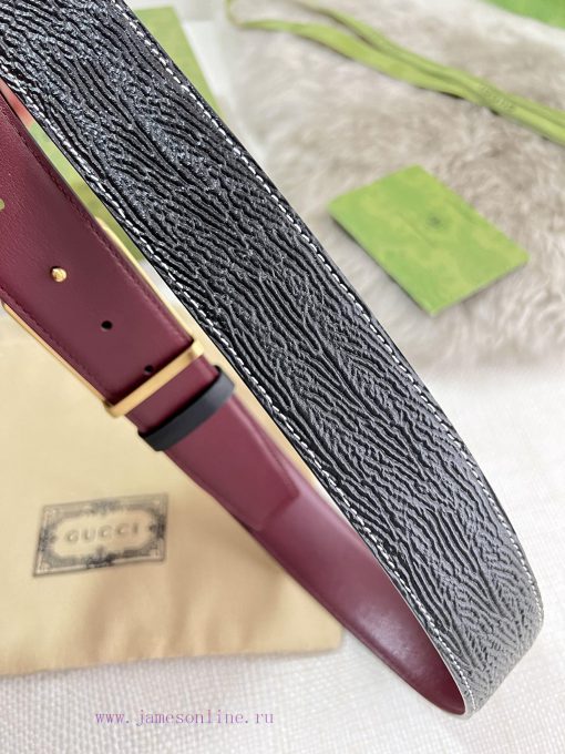 Gucci Gucci Belt ️ BeltHanging buckle, pure steel material buckle head, top layer cowhide, p 07bw1ihd - Image 6