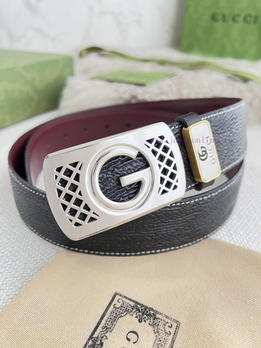 Gucci Gucci Belt ️ BeltHanging buckle, pure steel material buckle head, top layer cowhide, p vfji95ro - Image 8