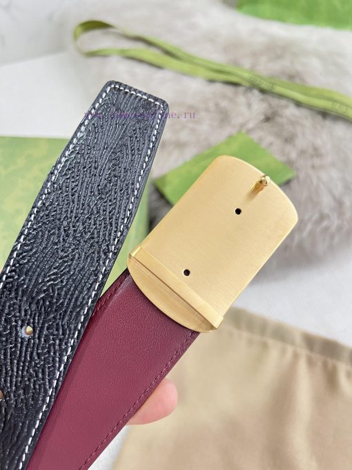 Gucci Gucci Belt ️ BeltHanging buckle, pure steel material buckle head, top layer cowhide, p 07bw1ihd - Image 9