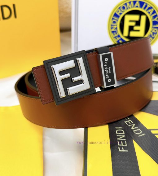 Belt FENDI Fendi ReproductionThe waistband is made of 100% cowhide, ensuring a double layere u2y2z88c - Image 3