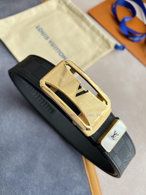 LV... Louis Vuitton Belt ️ Automatic BeltAutomatic buckle, made of pure steel material, with cad3mm5v - Image 3