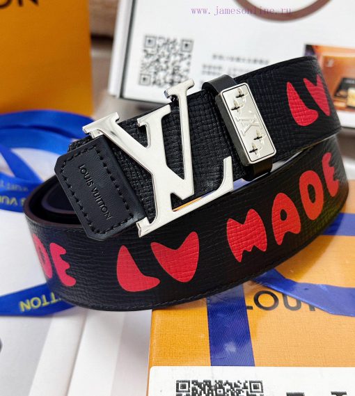 Belt LV Louis Vuitton Top Remakes-The waistband is made of 100% imported original cowhide, e jmqojj86 - Image 2