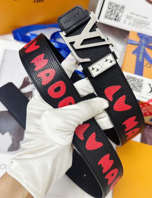 Belt LV Louis Vuitton Top Remakes-The waistband is made of 100% imported original cowhide, e jmqojj86 - Image 4
