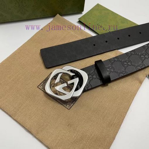Gucci original double-sided cowhide with pure copper electroplating, 4.0cm. Scan the belt ta a39zjz7f - Image 9