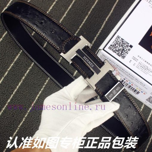 Hermes Her.. Mes ️ Ostrich patternIdentify and receive a punch as a giftMaterial: 100% head wuupczzw - Image 4