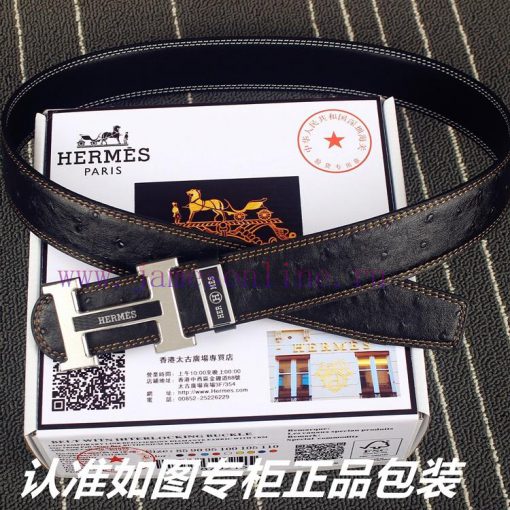Hermes Her.. Mes ️ Ostrich patternIdentify and receive a punch as a giftMaterial: 100% head wuupczzw - Image 6