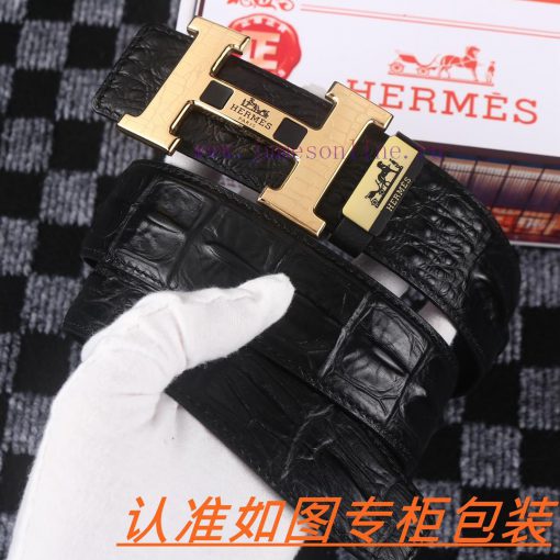 Men's belt HermesMen's leather belt is made of 100% head layer cowhide, ensuring that the 24 bdz3z0q6 - Image 2
