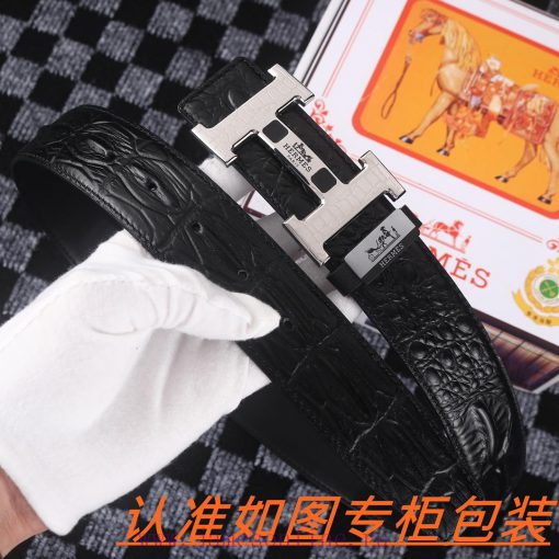 Men's belt HermesMen's leather belt is made of 100% head layer cowhide, ensuring that the 24 ltd7578a - Image 7
